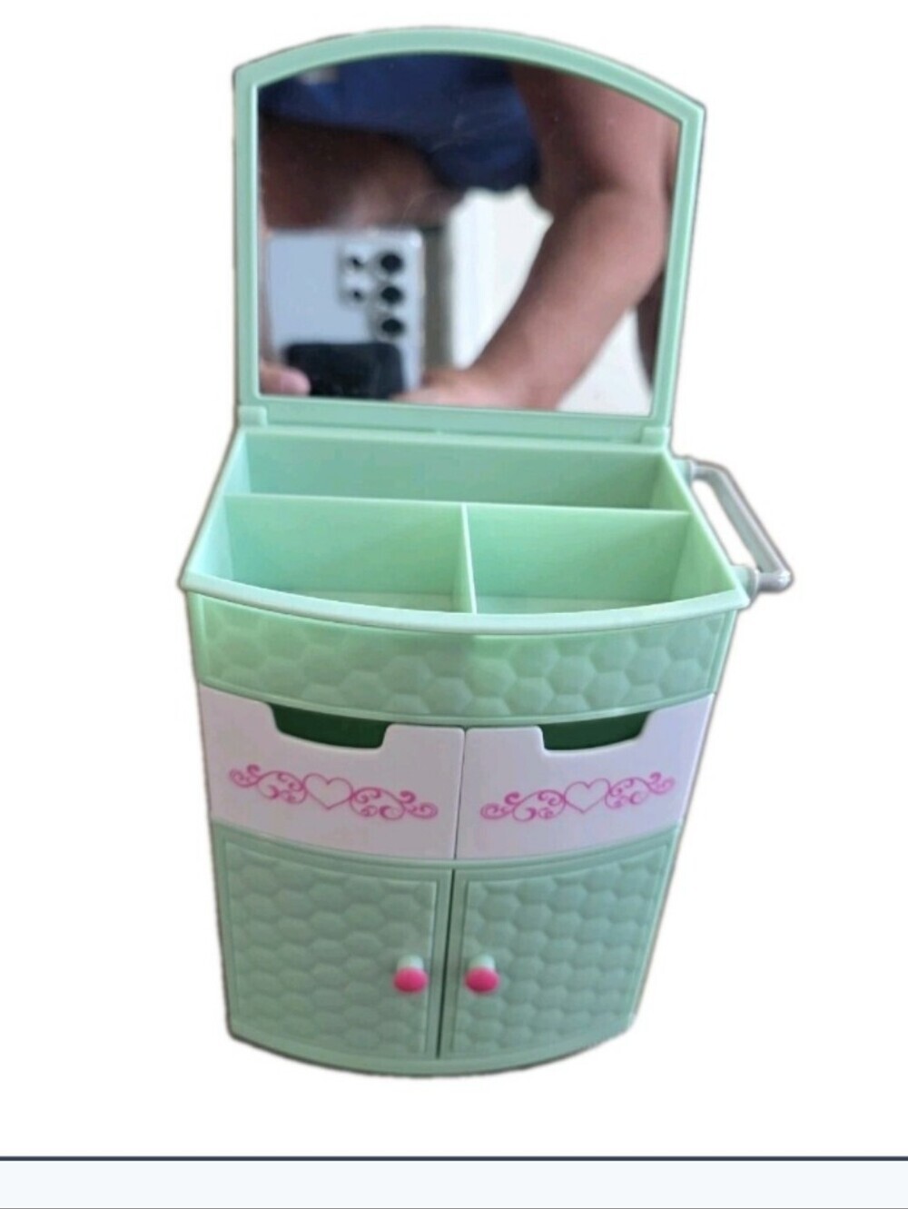 My Life As Hair Salon Play Dresser For 18” Doll American Girl Mint Green Mirror